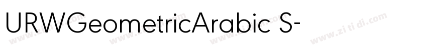 URWGeometricArabic S字体转换